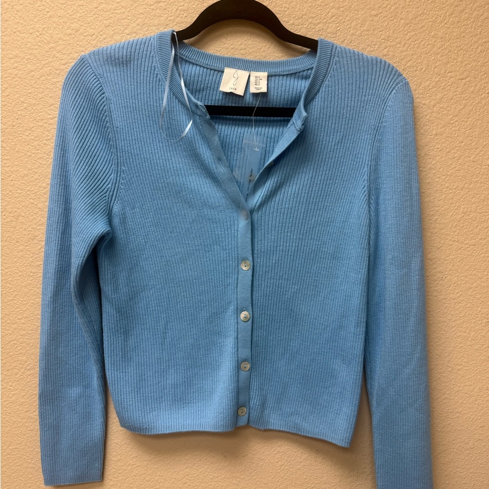 Joie Sky Blue Ribbed Button Cardigan 💙🥰🩵